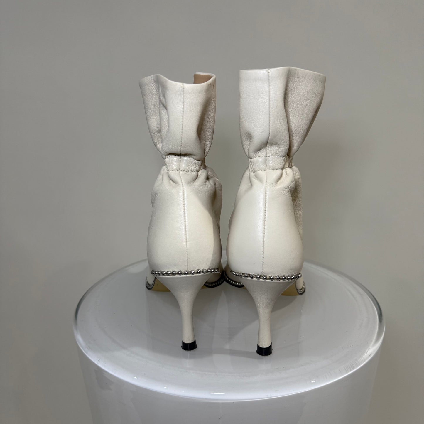 Coach Wynne Bootie – Chalk Leather Ankle Boots | Minimalist Everyday Staple