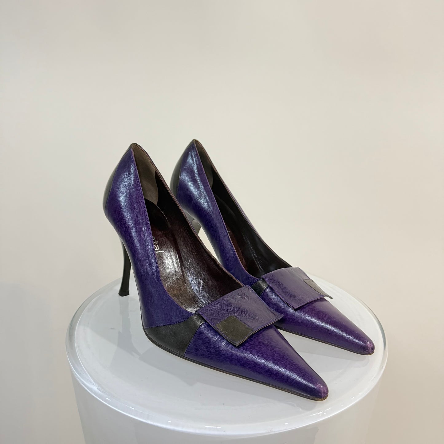 Vintage Italian "Gunmetal" Stilettos