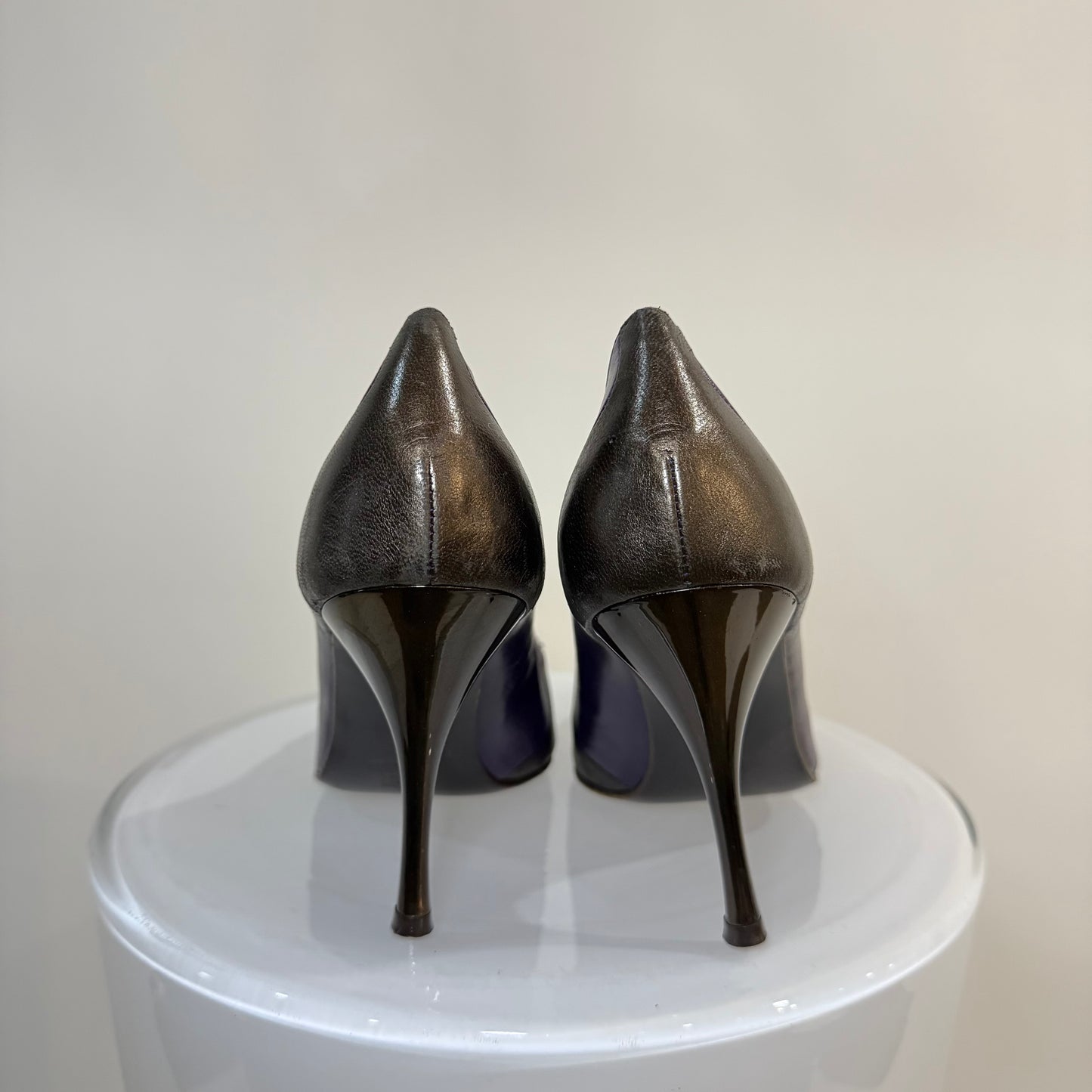 Vintage Italian "Gunmetal" Stilettos