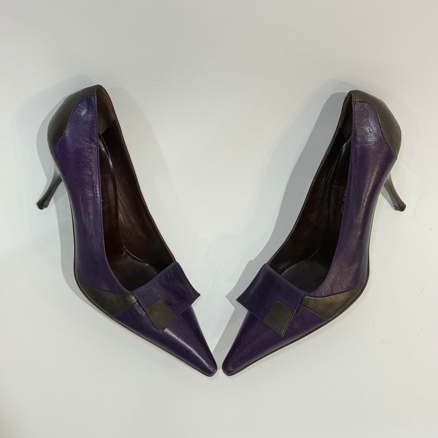 Vintage Italian "Gunmetal" Stilettos