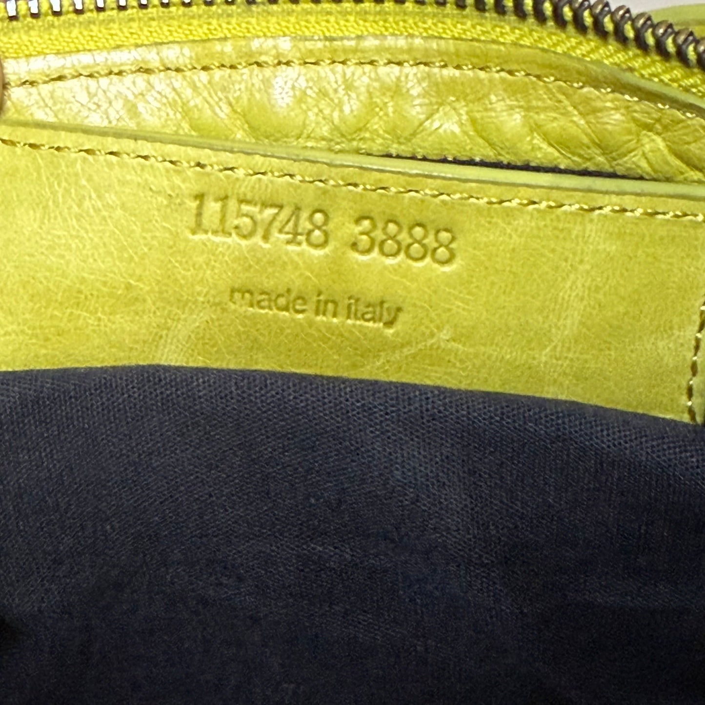 Balenciaga Classic Mini City Bag – Chartreuse Lambskin  | Authentic Pre-Owned