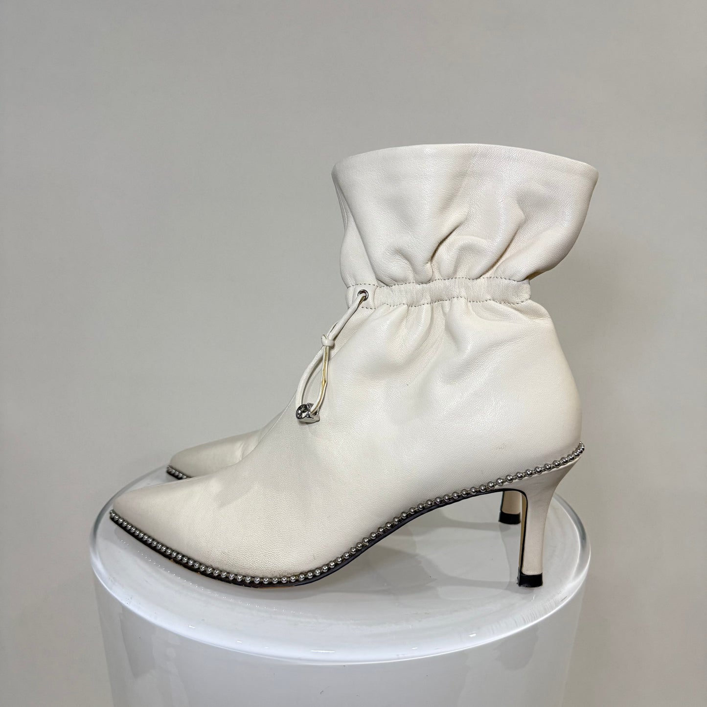 Coach Wynne Bootie – Chalk Leather Ankle Boots | Minimalist Everyday Staple