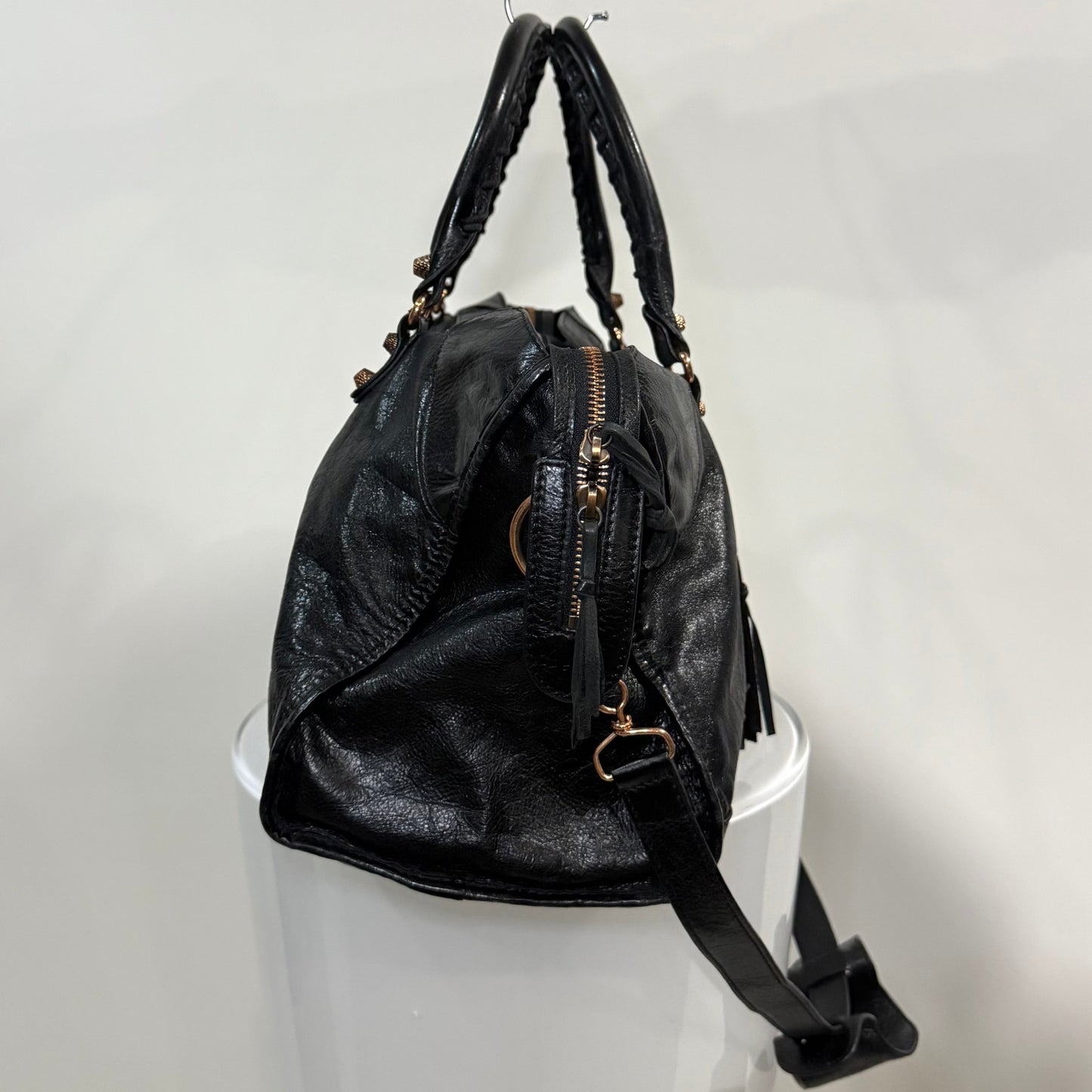 Balenciaga Classic Part-Time Bag – Black Lambskin with Aged Gold Hardware | Authentic Pre-Owned (No Mirror)