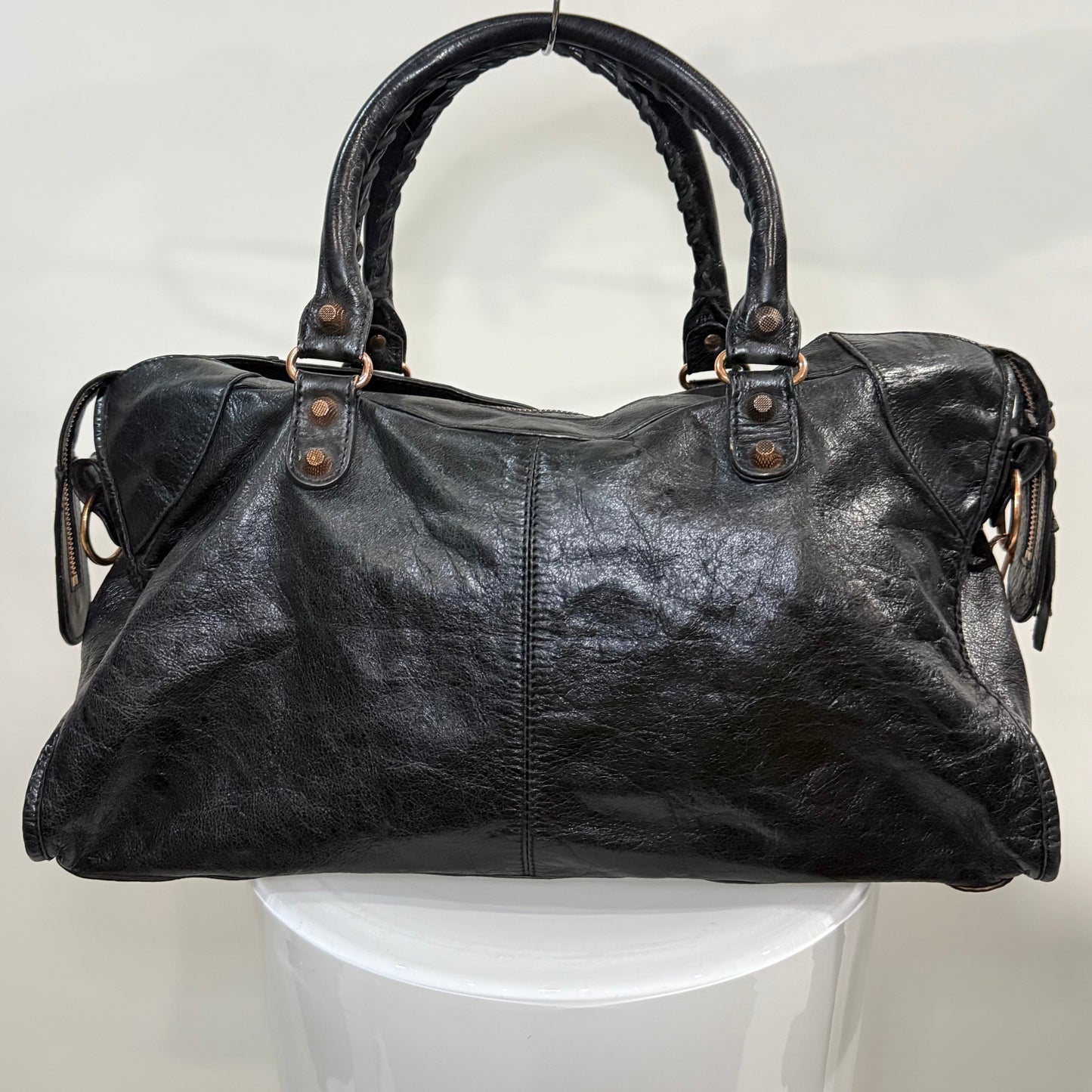 Balenciaga Classic Part-Time Bag – Black Lambskin with Aged Gold Hardware | Authentic Pre-Owned (No Mirror)
