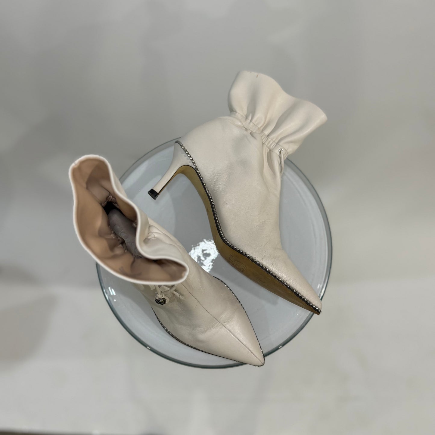 Coach Wynne Bootie – Chalk Leather Ankle Boots | Minimalist Everyday Staple
